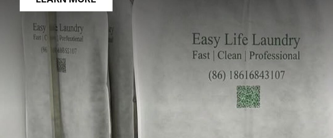 Easy Life Laundry garment bags on a rail, Haikou