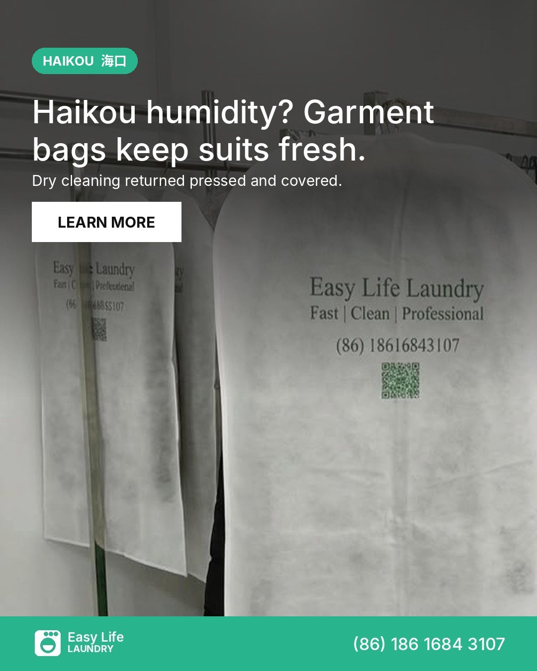 Haikou Laundry by Weight, Dried Properly in the Humidity