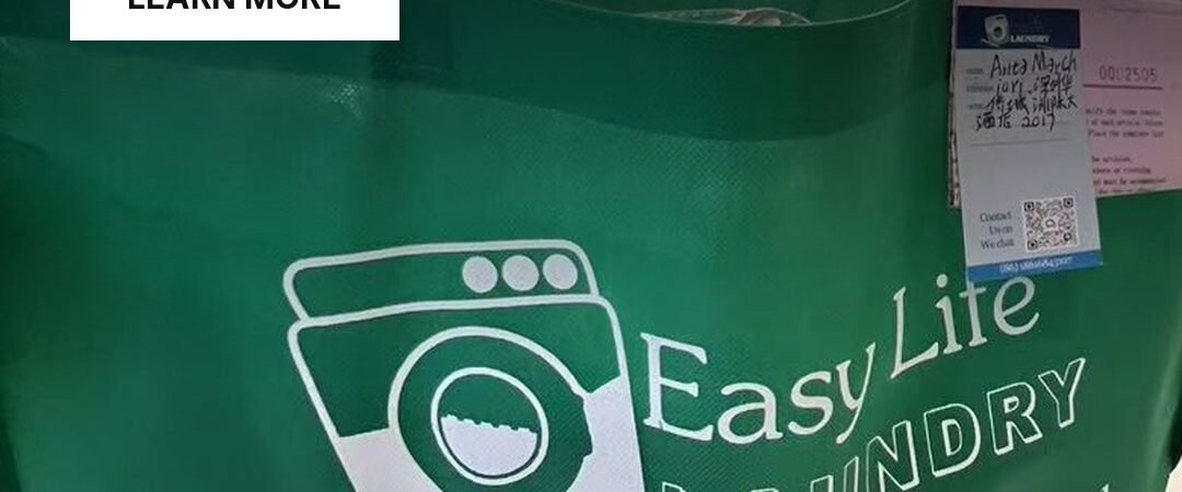 Easy Life Laundry bag at a hotel concierge desk, Ningbo