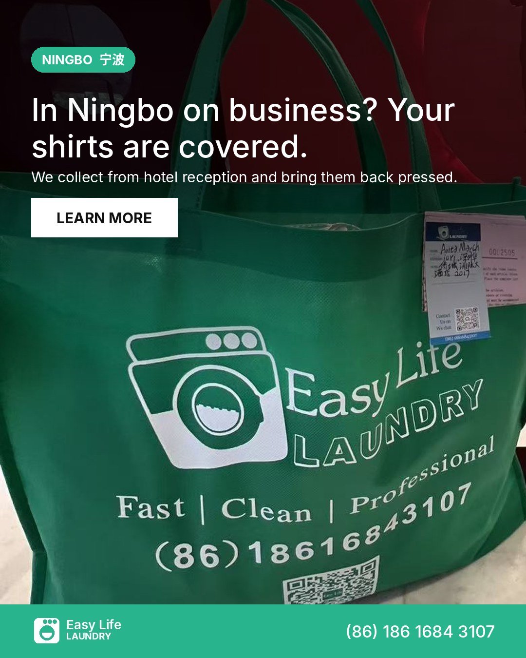 Ningbo Laundry by Weight for Business and Longer Stays