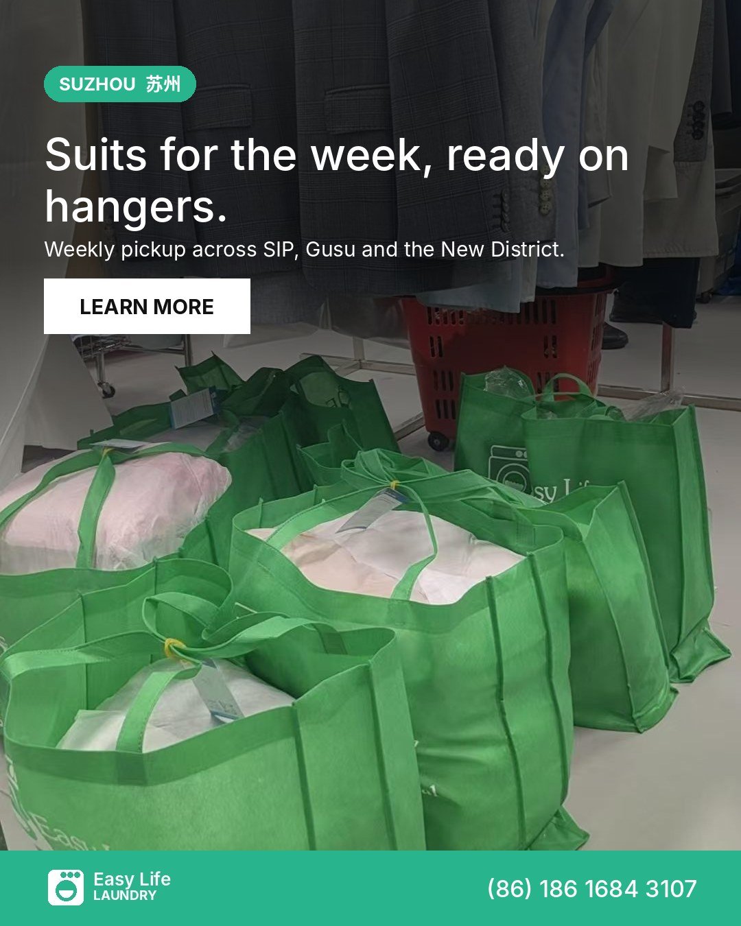 Suzhou Laundry by Weight: Book, Pack a Bag, Done