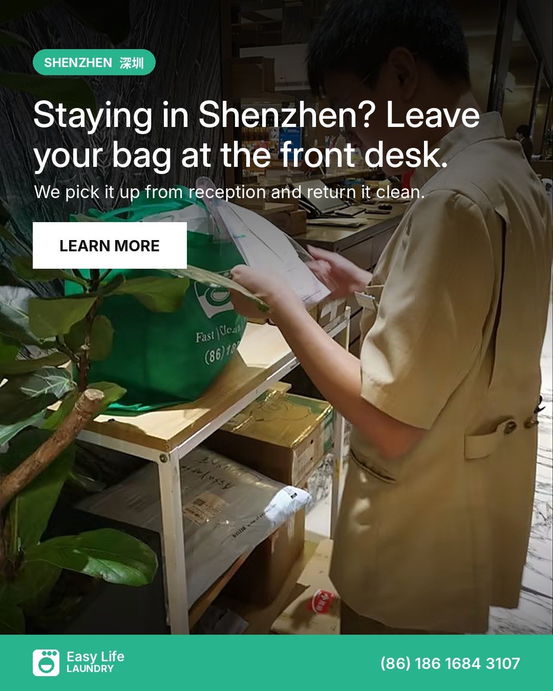 Staying in Shenzhen? Leave Your Bag at the Front Desk
